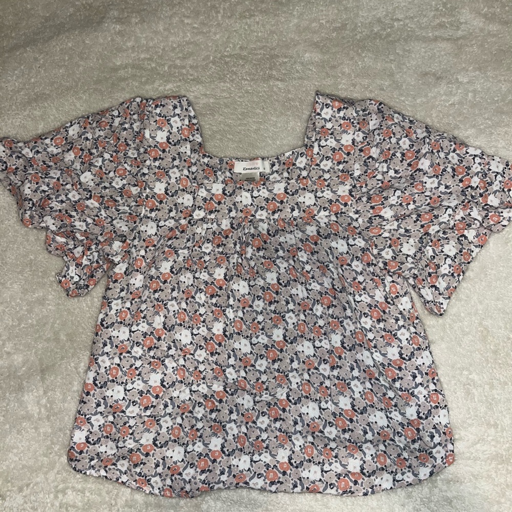 Floral Flowy Crop Top